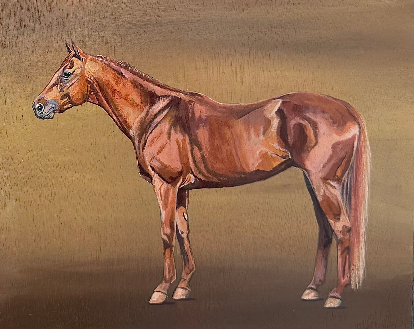 Chestnut Hand Embellished Print Option 2/2