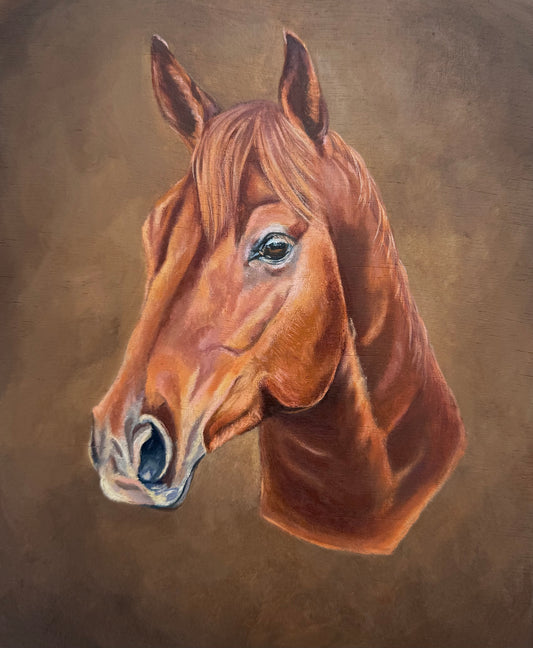 Chestnut Hand Embellished Print Option 1/2