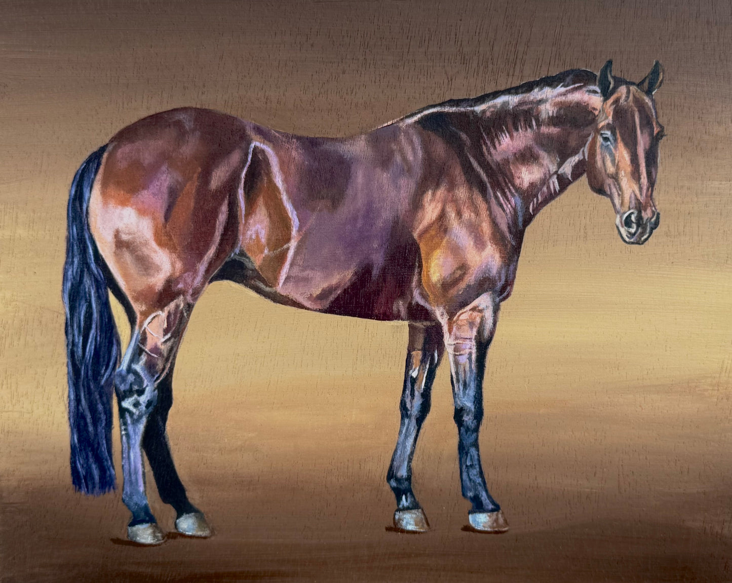 Custom Embellished Horse Print