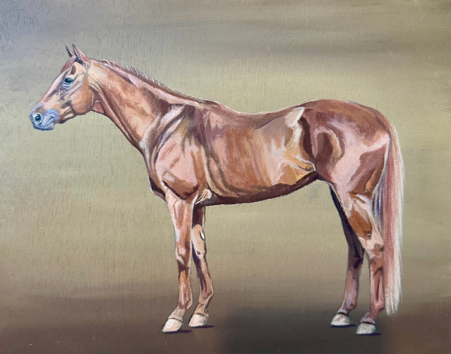 Custom Embellished Horse Print